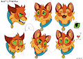 [Fanart] Firepaw/Rusty Expression Sheet