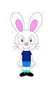 Miles the Rabbit front facing by pingguolover