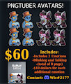 PNG-Tuber Avatar Commissions! (See Description for More Details) by Salisha