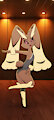 Lopunny dancing in backrooms by Auratte