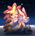 It's snowing!