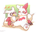 Zangoose & Delibird by unsignedNEZ