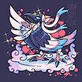 Corviknight & Sylveon fusion by Sage116