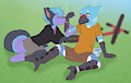 ZephyWolfface [Commission - Flat Colour]