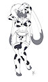 Commissin - Cow Print Bunny Model