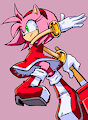 Sonic Channel Amy art re-draw