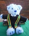 Loki plushie in Stuttgart outfit