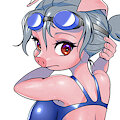 swimming piggy by GashibokA