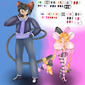 Akemaru's and Chisana's design work by FromTheDarkness