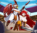 Two Spartans, One Arena by antcow