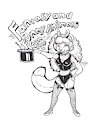 Stacy and Funny Animals Con '87 Conbook Cover by Merena