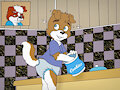 The naughty pup! by TheNaughtyRobby