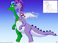 Zak and Wheezie Hovering by TriasTheDinoArtist
