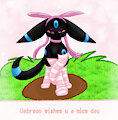 Umbreon in socks ♡ by Ahatea