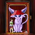 Espeon to Chihiro by Erhena
