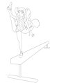 Kitsune on the balance board. by Junopea