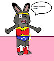 Judy Dressed As Wonder Woman