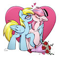 Hearts And Hooves Day Cloud Cuddler and Sweet Haze by PrincessTwi