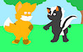 Skurry and Foxy showing off their Butts (for coolperez8)