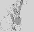 cheerleader femboy by sribbon