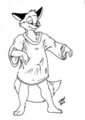 giant shirt foxy by MichaelHiggs