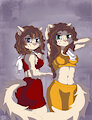 Sports Sisters by AviFoxArtist