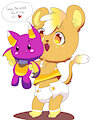 Tamia's Candy Bat Plushie -By @kaitzunema-
