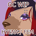 OC - TRIXXIE THE LOOSE CHAIN HYENA by CruelJules