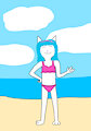 Natasha at the beach