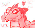 🐊Kiburi, Amore❤️ (The Lion Guard - Sketchbook Phone Sketch Bust) by Niok