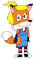 Katelynn the Fox in Tune Squad Uniform by KatelynnTheCuteFox