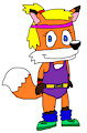 Katelynn the Fox in 80s Aerobic Outfit by KatelynnTheCuteFox