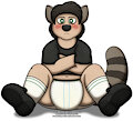 Kuro_Cranky Raccoon Boy