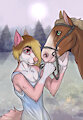 Caught horse