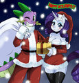 Happy Holidays! :SpikexRarity: by sssonic2