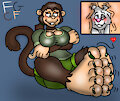 A monkey Foot Sandwich