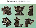 Telegram stickers for Wolfgrins