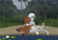 Moyo Mongoose and Vanessa Puma by MoyomongooseRatedG