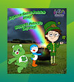 A colorful green St. Patrick's Day