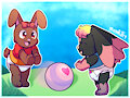 Pass the Ball Here! -By MegaFluffy99-