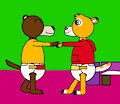 Dancing otters.