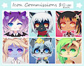 [OPEN] Icon Commissions by Wannyan