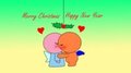 Angel fairy Christmas kiss