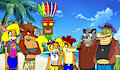 Team Bandicoot meets Brok and Graff