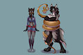 Lura, Caitain and Kaa by Katsiika