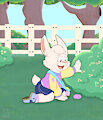 Easter egg bunny