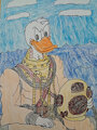Donald Duck in a Mark V Diving Rig (Pressure Diving Suit) by DuckToons
