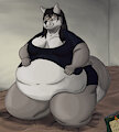 See? My shirt is too small for me.