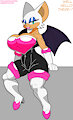 Rouge - Nice Sexy Sitting Busty Bat