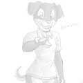Dobie grrrr by Bluedmoka